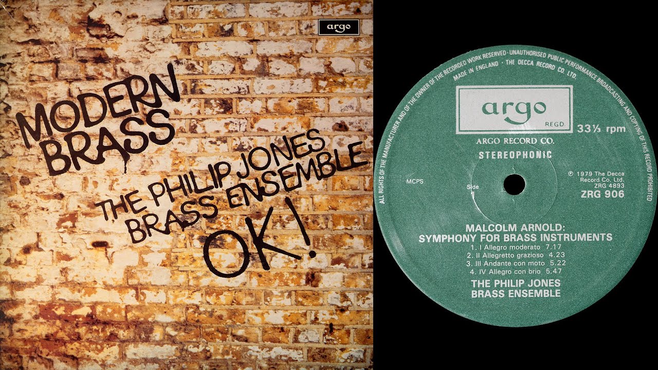 Arnold: Symphony for Brass Instruments - Philip Jones Brass Ensemble (vinyl: Goldring Ethos)