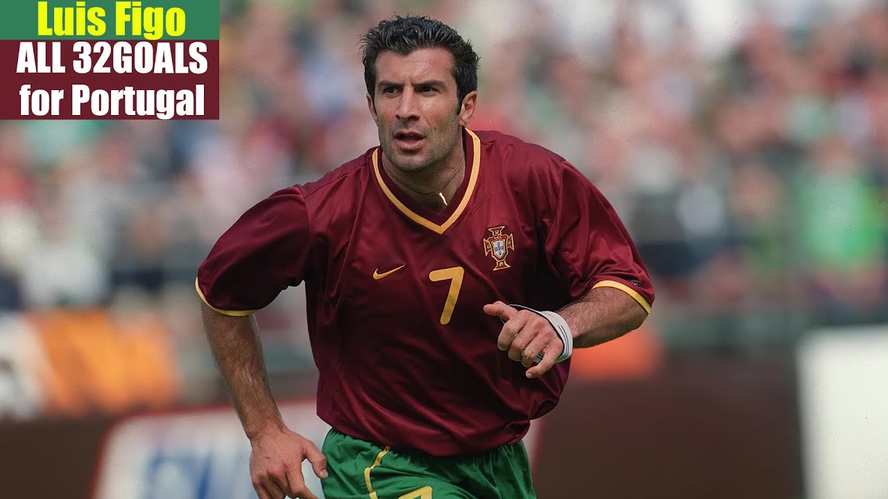 Luis Figo ◉ All 32 Goals for Portugal 🇵🇹