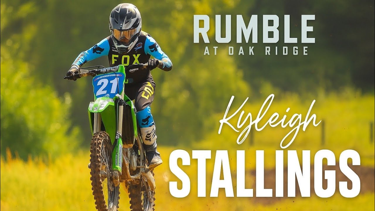 Kyleigh Stallings on rails - Oak Ridge MX