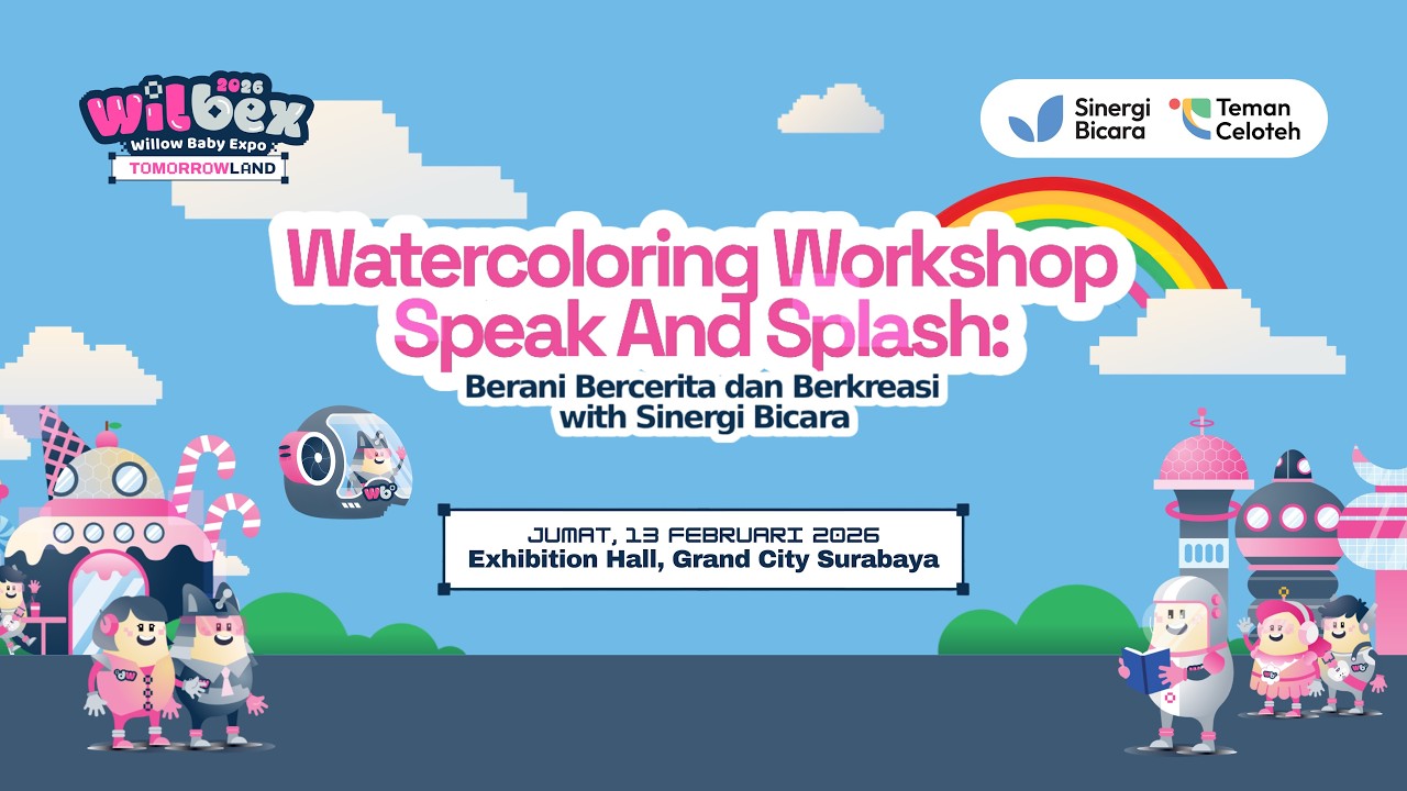 WATERCOLORING WORKSHOP I SPEAK & SPLASH: Berani Bercerita dan Berkreasi with Sinergi Bicara