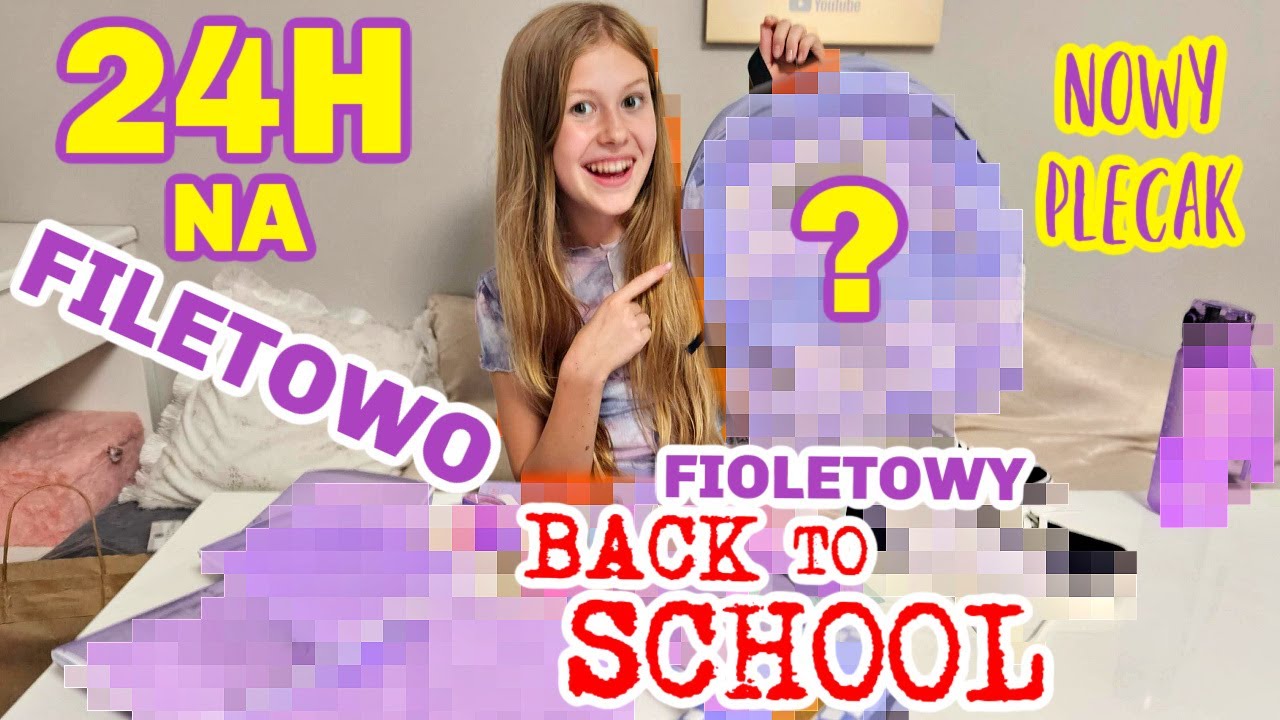 24H NA FIOLETOWO FIOLETOWY BACK TO SCHOOL