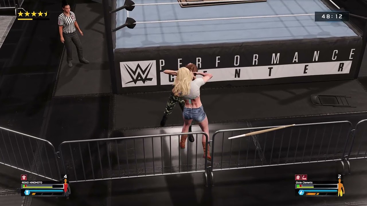 WWE 2K25 Ironwoman Fall Count: Reiko Hinomoto vs Dixie Clemets