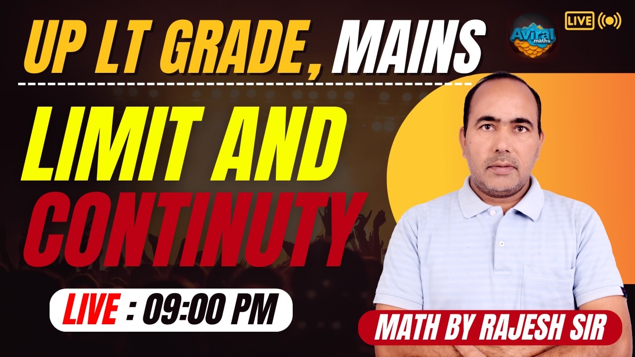 LT Grade GIC Maths Mains | Limit and Continuity Important Questions | Math by Rajesh sir