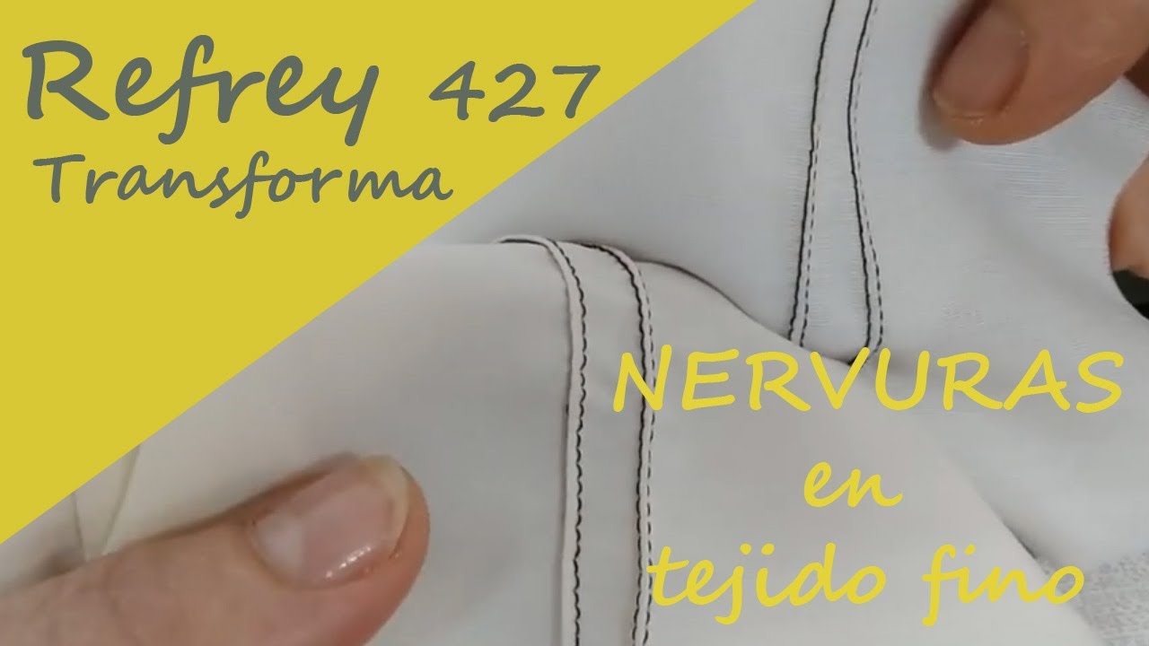 Refrey Transforma: Nervuras en tejido fino. Labor con dos agujas