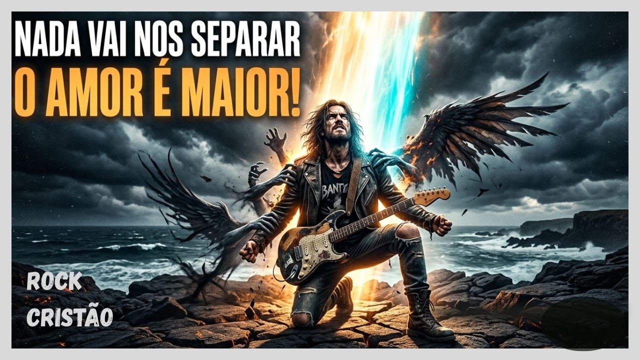 Rock Gospel | Estilo Nickelback | A promessa mais forte da Bíblia (Nada Vai Nos Separar) Romanos 8 🎸