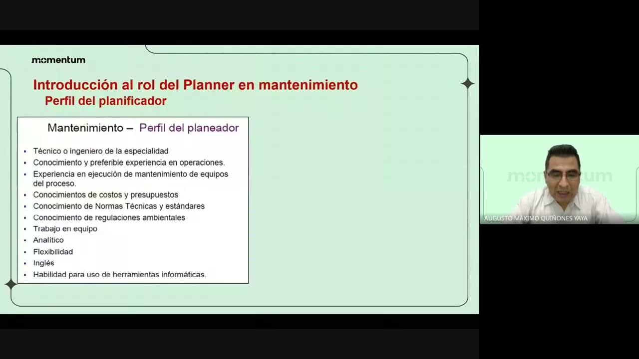 MÓDULO I  PLANNER DE MANTENIMIENTO