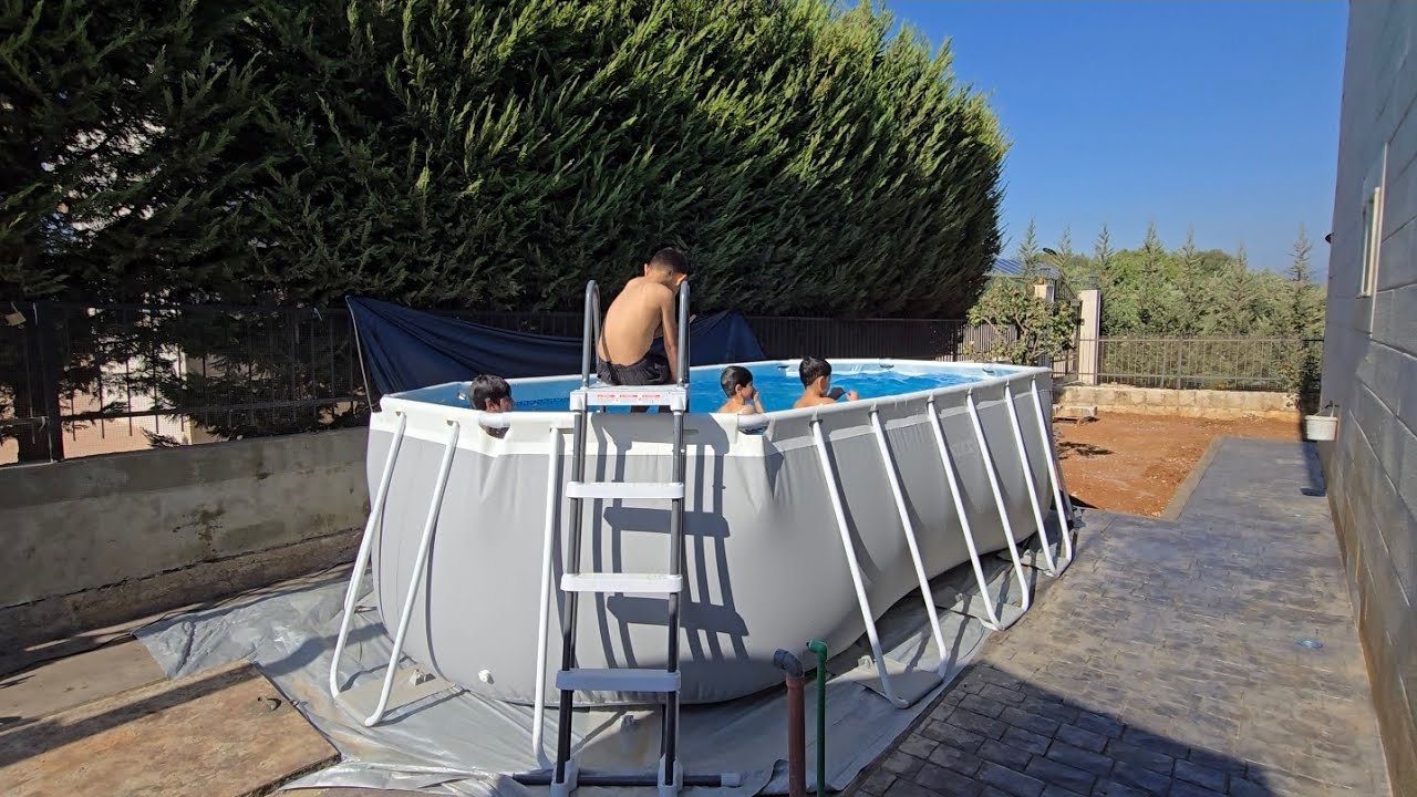 و أخيييييرا ....باركولنا 🤩 ركب المسبح🏊