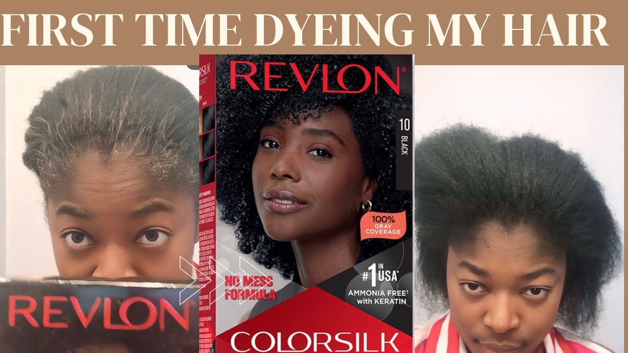 First Time Dyeing My Hair Black! Revlon Colorsilk Review & Transformation