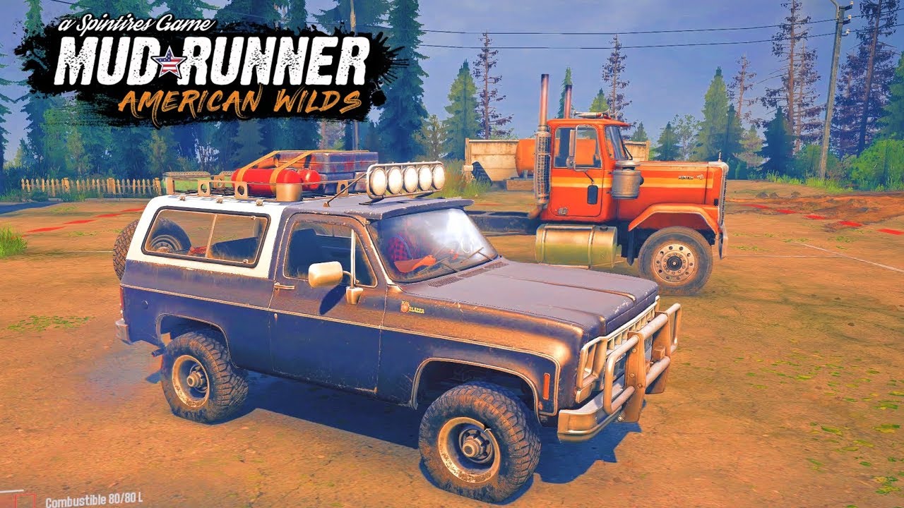 American Wilds DLC | Chevrolet Blazer Explorando mapa Arroyo Pardo | MudRunner