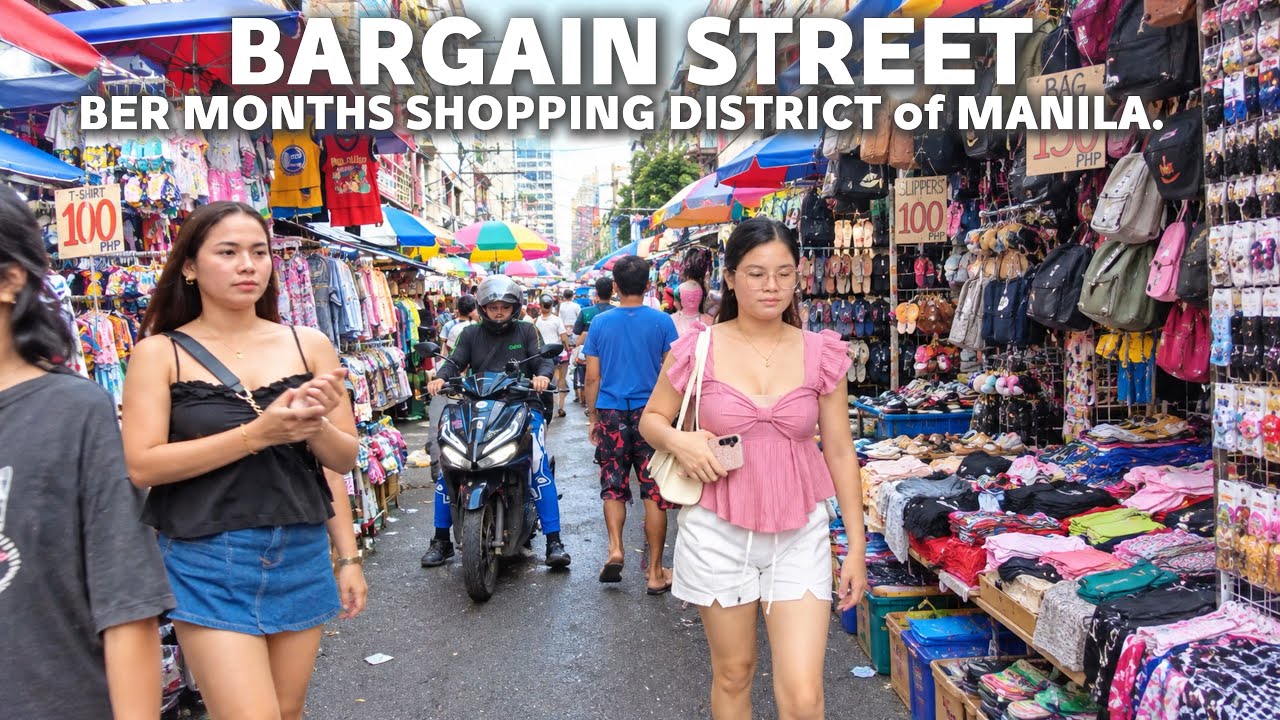 WALKING DIVISORIA MANILA,PHILIPPINES|BERMONTHS  WALK in  BIGGEST STREET MARKET of MANILA[4k]walking 