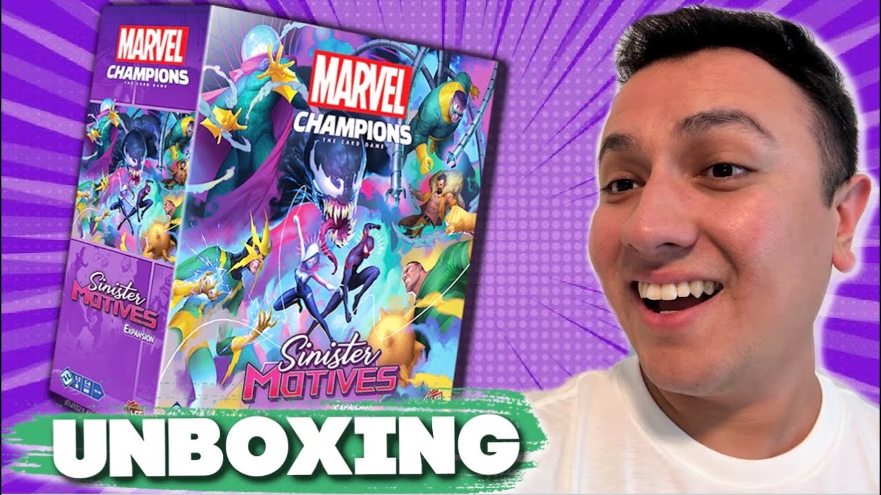 *UNBOXING* THE BEST EXPANSION BOX SINISTER MOTIVES | MARVEL CHAMPIONS CARD GAME