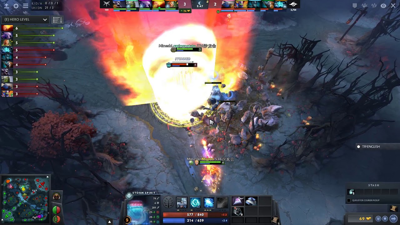 Team Secret vs Mineski game 2 The International 2019