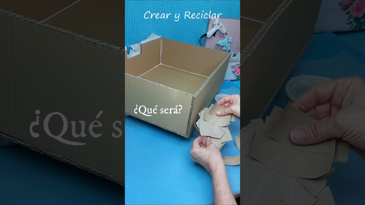 Cartapesta con papel Kraft La mejor soluci&oacute;n para forrar muebles de cart&oacute;n #diy #carton #cartonaje