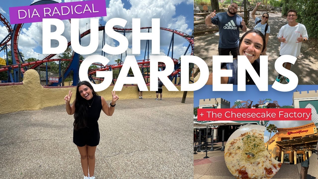 Vlog na Disney: Bush Gardens + The Cheesecake Factory