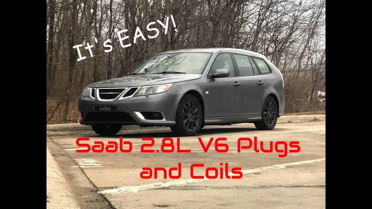 Saab 9-3 Aero 2.8 V6 Coil Packs, Spark Plugs and Coolant Hoses Full Video