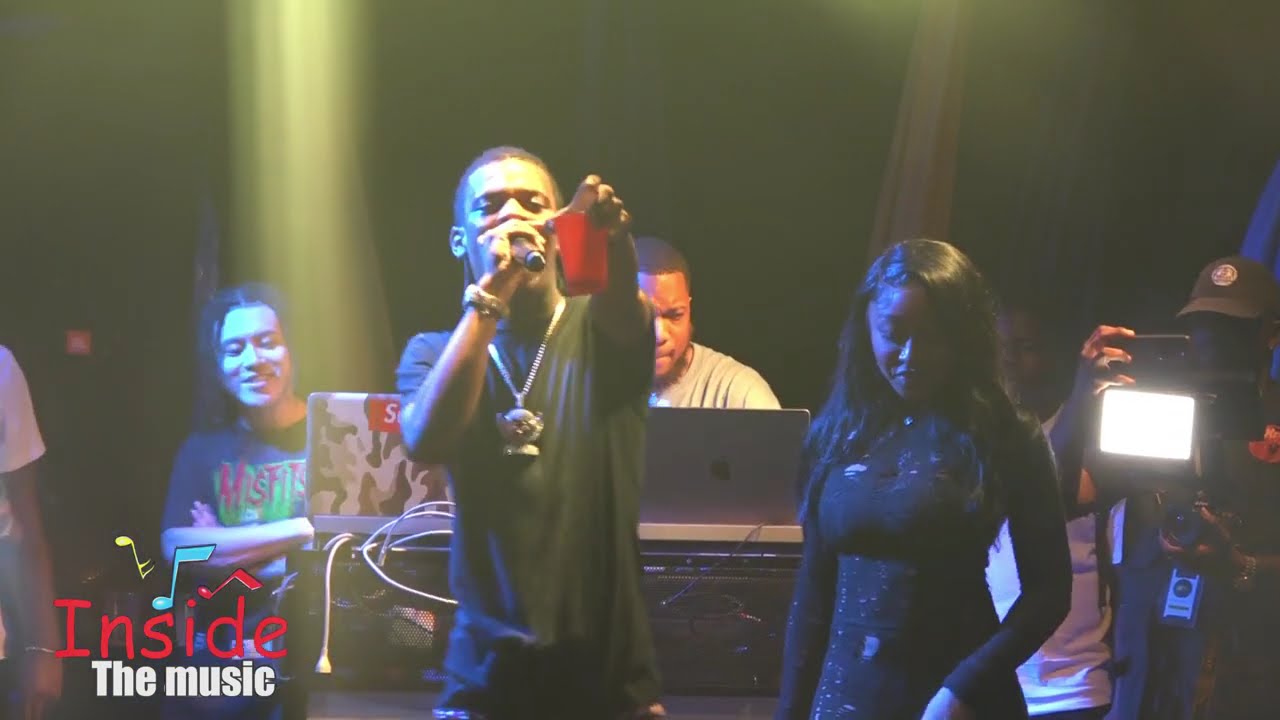 PABLO YG SHOOT HIS SHOT AT STALK ASHLEY DURING HER PERFORMANCE