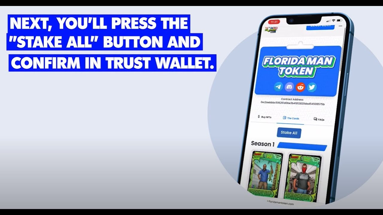 How to Stake your NFTs (Florida Man Token)