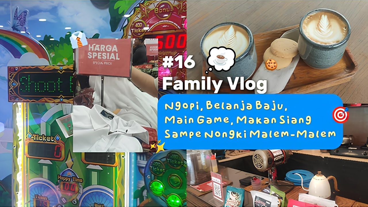 FAMILY VLOG EPS. 16 (PAGI KE MALEM) : KOPI NAKO DISKON 50%, REKOMEN NGOPI SUKABUMI, TRAPESIUM CAFE. 