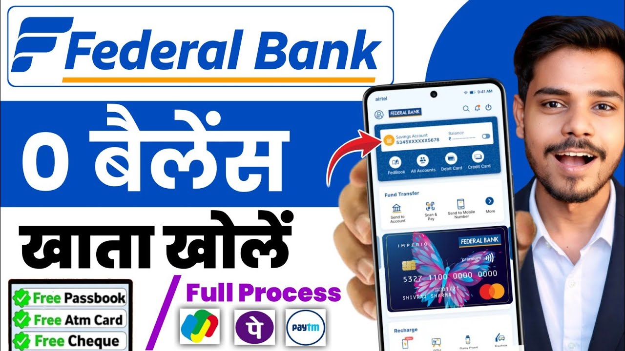 federal bank zero balance account opening online 2026 | how to open federal bank account online