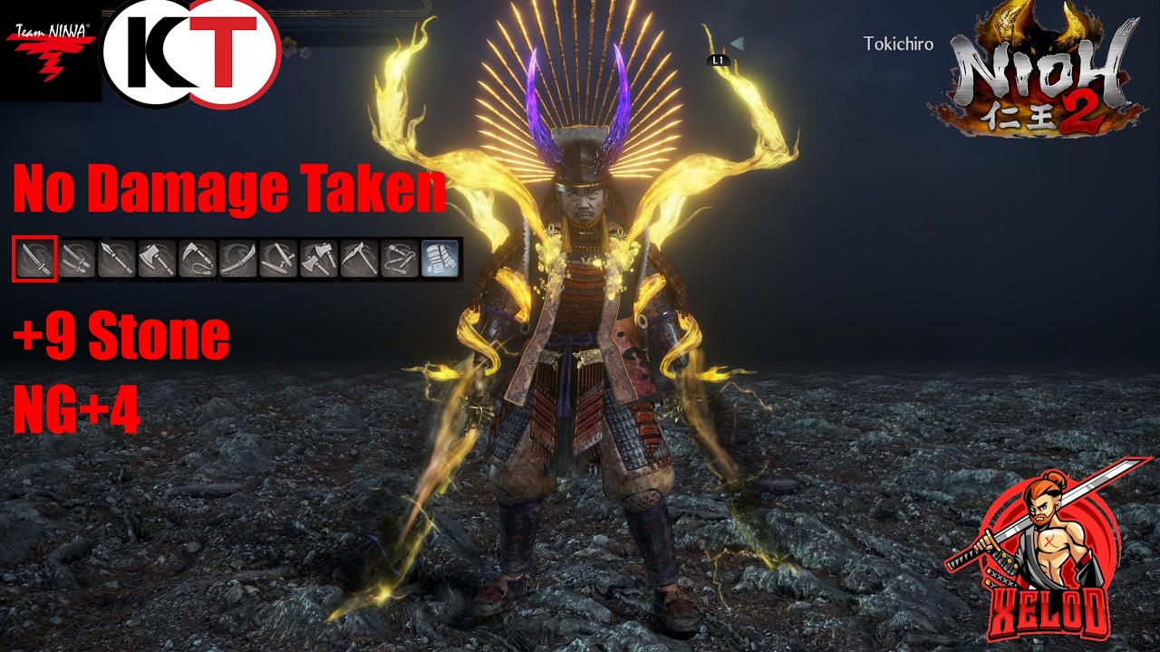 Nioh 2 Katana No-Damage vs Tokichiro | Crusher Trials Challenge Run
