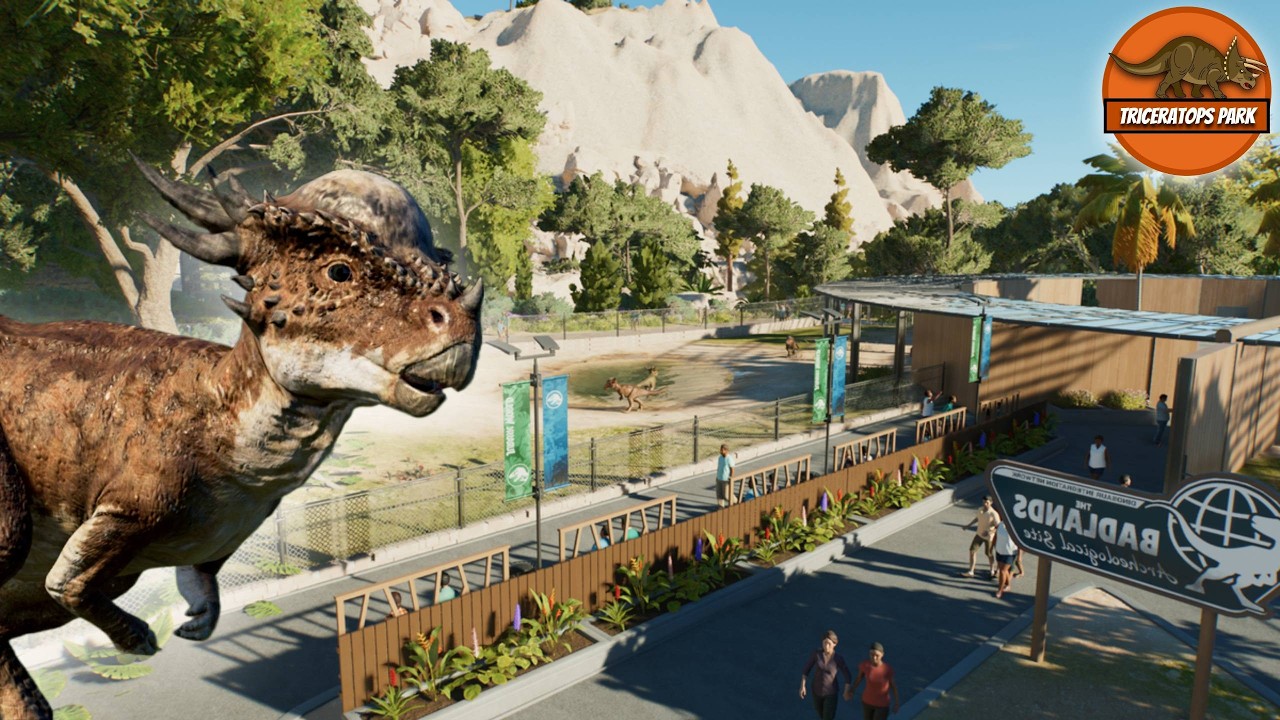 Stygimoloch Enclosure Speedbuild! ║ Triceratops Park ║ Jurassic World Evolution 3