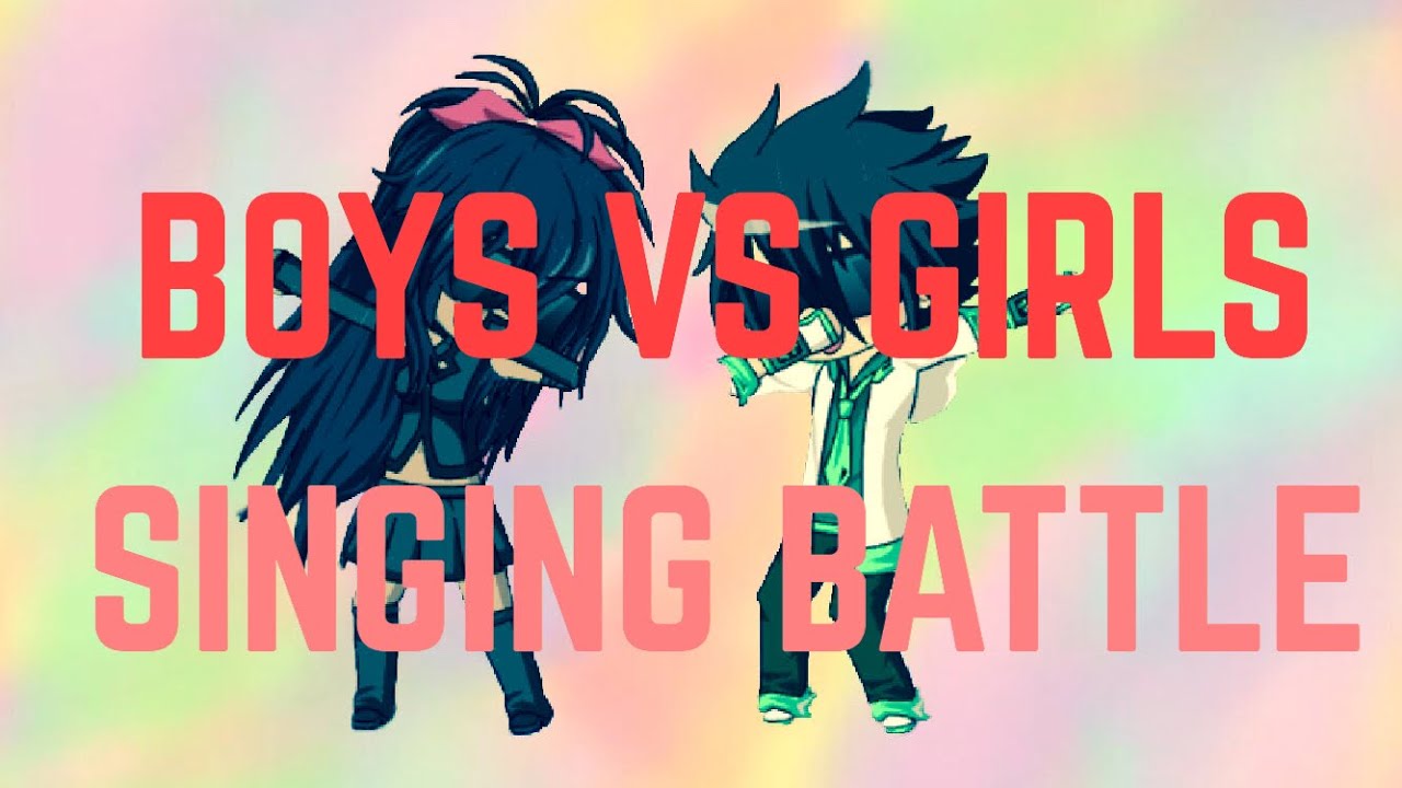 BOYS VS GIRLS SINGING BATTLE!!!! WHO WON? Gacha studio!