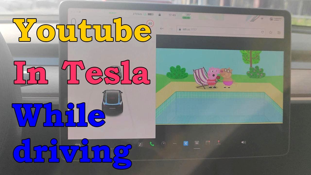 Как воспроизводить видео с YouTube в Tesla во время вождения