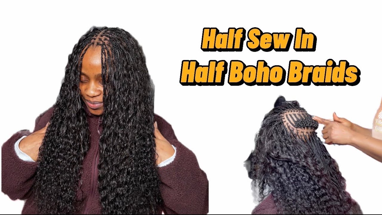🔥 She Chose Braids for Her Wedding Instead of a Wig! | Half Sew In Tutorial