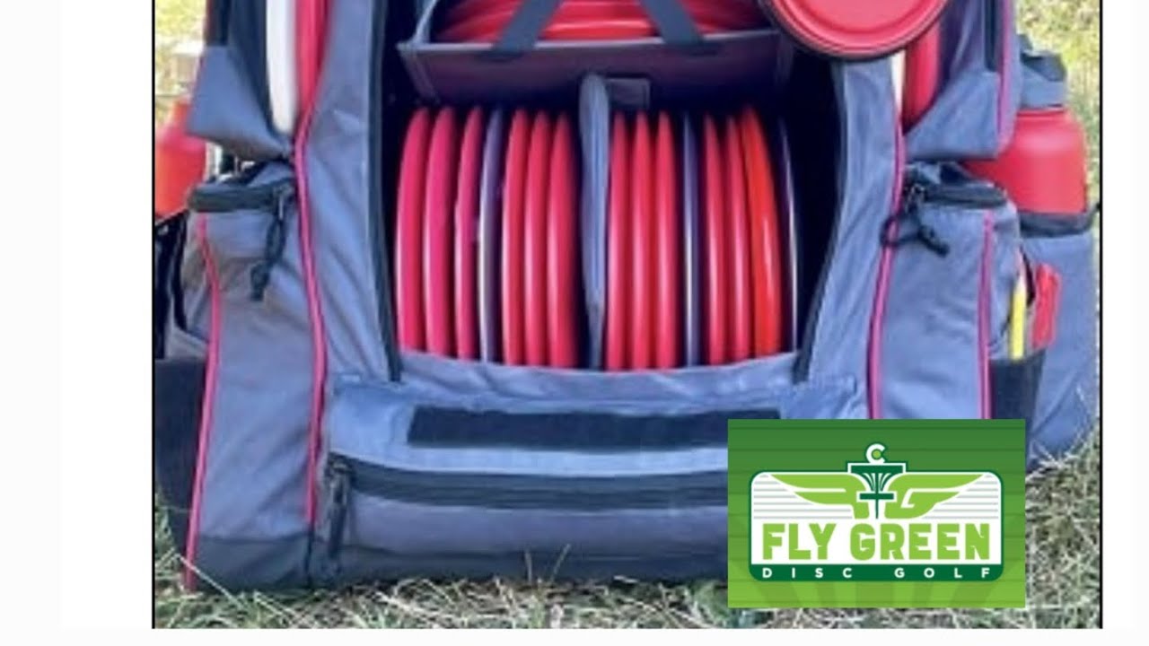 review of the Red Rocks disc golf bag from Fly Green