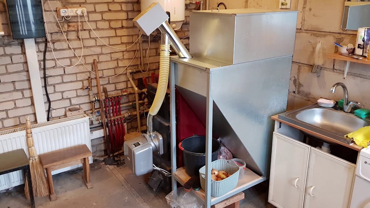 Jelgava / Granulu deglis Ferroli SUN P7N + Hromets katls 30kW + Bunkurs 187kg / 100m2 / 342
