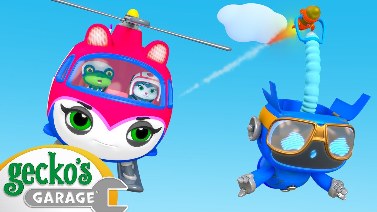 Helena's Sky Chase: Blue's Flying Fiasco | Gecko's Garage | Cartoons For Kids | Toddler Fun Learning