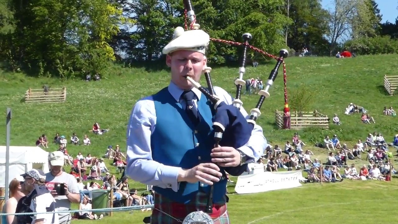 Piper Graham Drummond Solo Piping Competition Highland Gathering Blair Atholl Perthshire Scotland