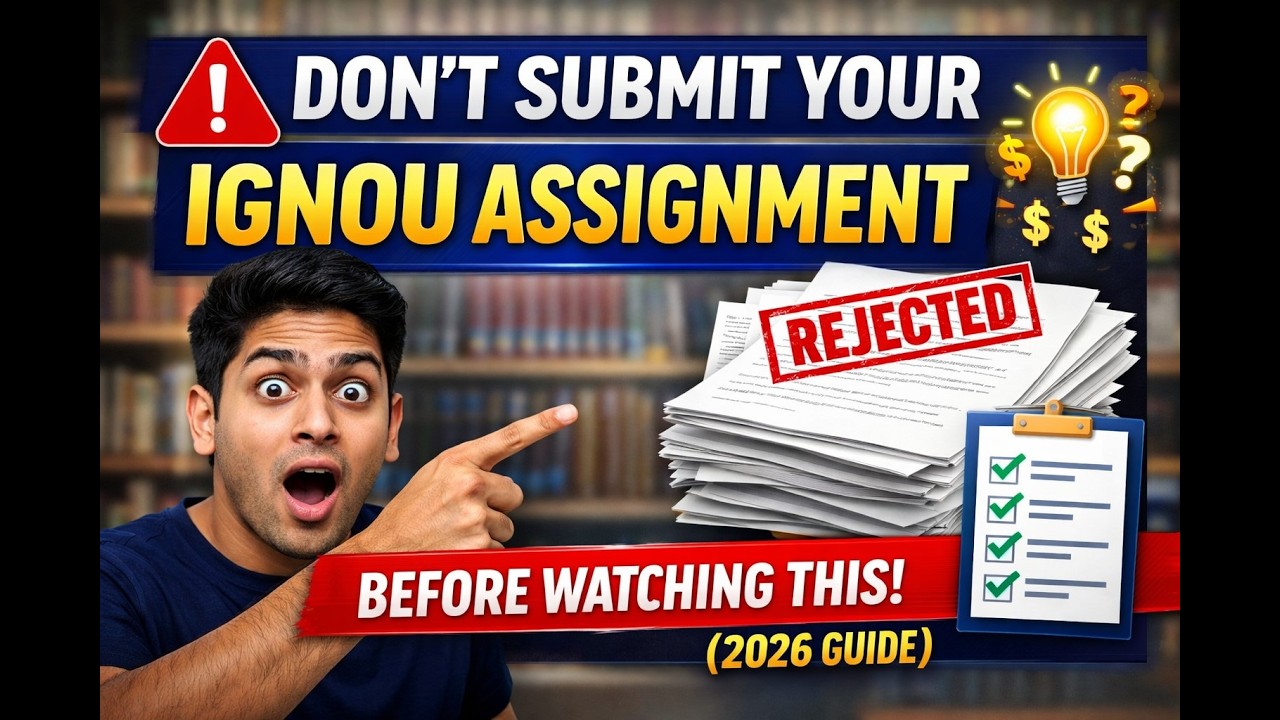 IGNOU Assignment Hacks 2026: Submit Perfect Work Without Stress! #ignou