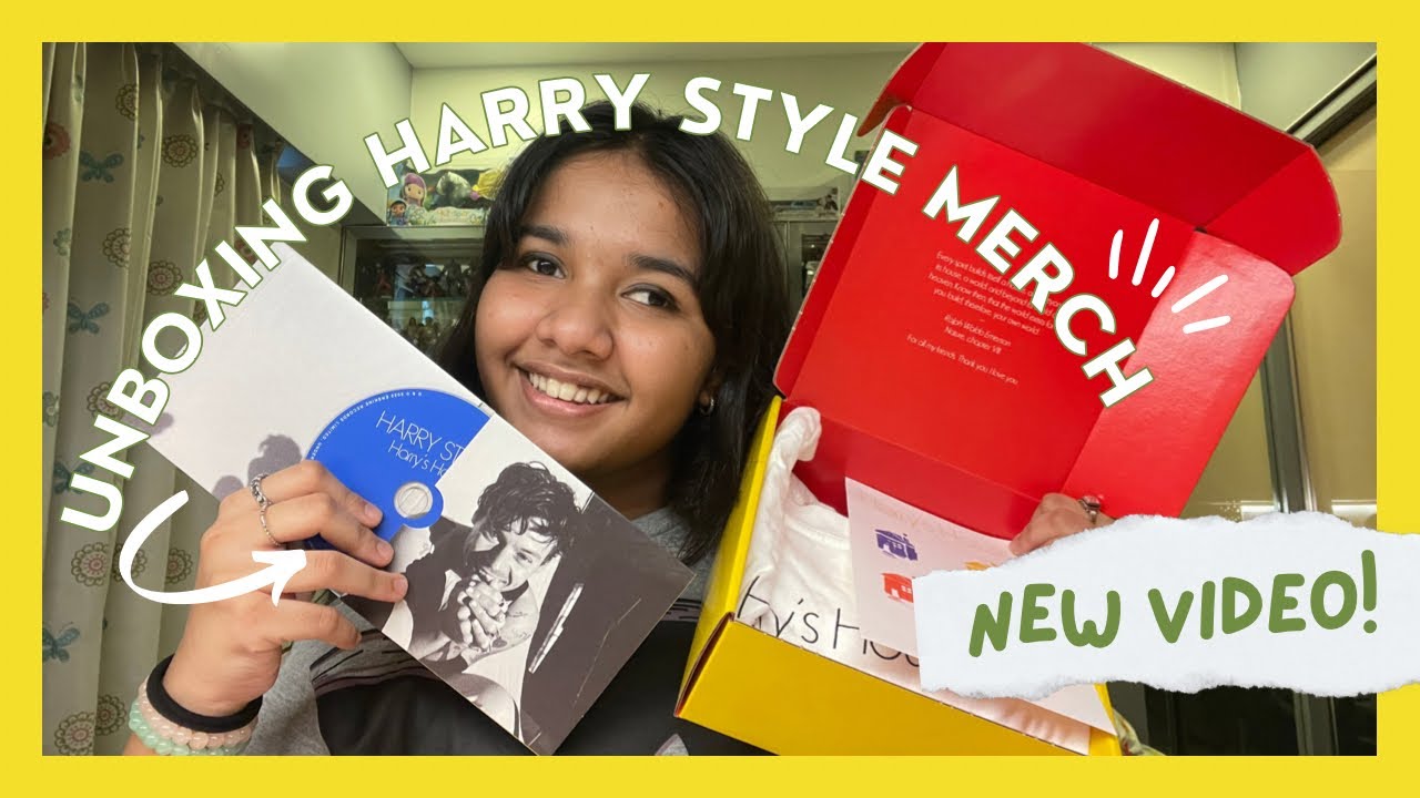 #harrystyles #harryshouse #hshq #harrystylesasitwas Unboxing @HarryStyles merch !!!!