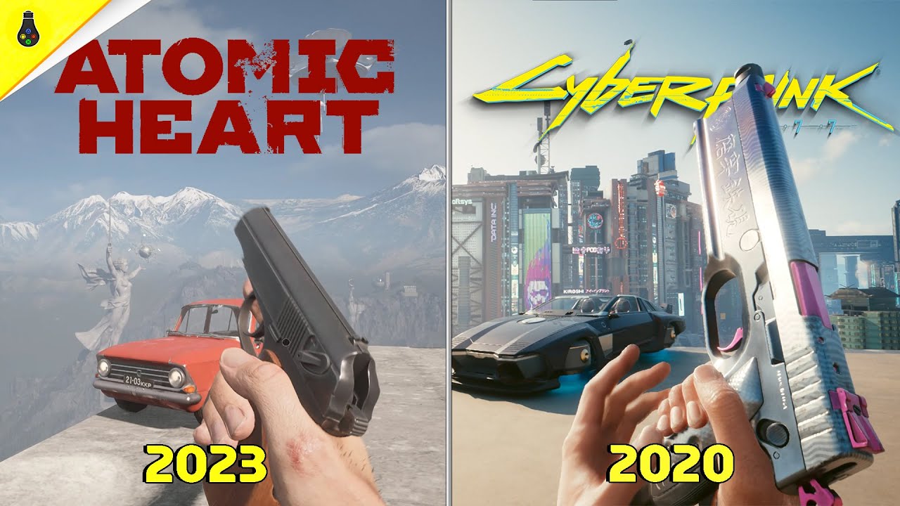 Atomic Heart vs Cyberpunk 2077 — детали и сравнение физики