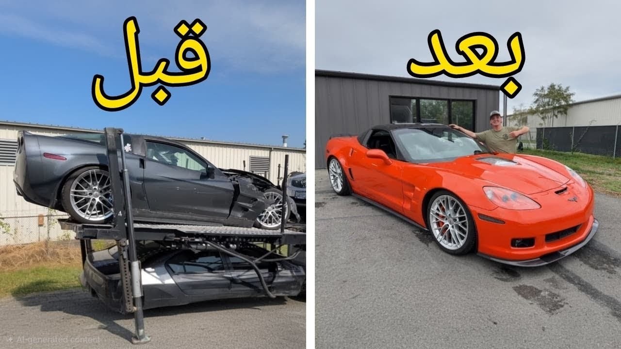 Ремонт после аварии Chevrolet Corvette C6 ZR1