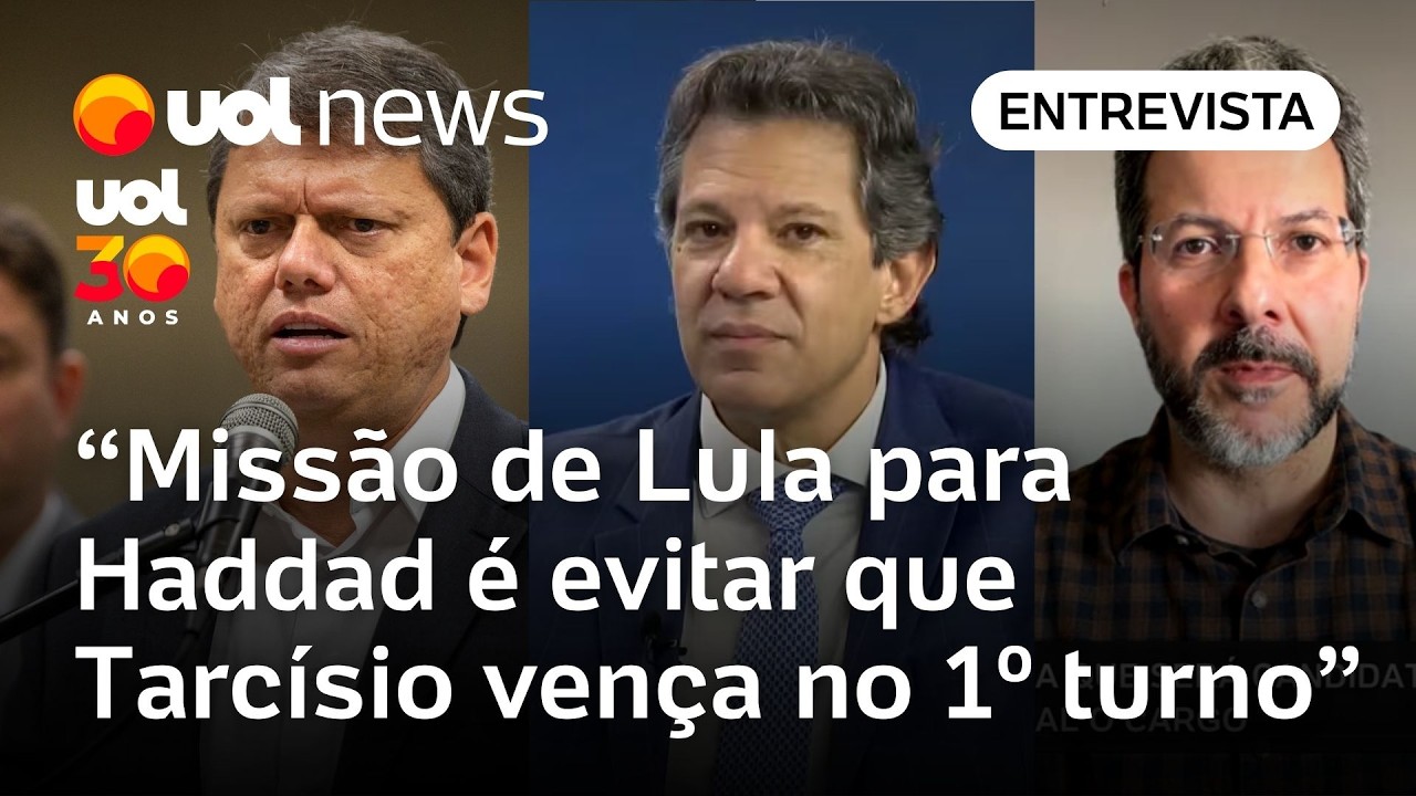 Lula quer que Haddad evite que Tarcísio ganhe no 1º turno e diminua diferença no 2º, diz professor
