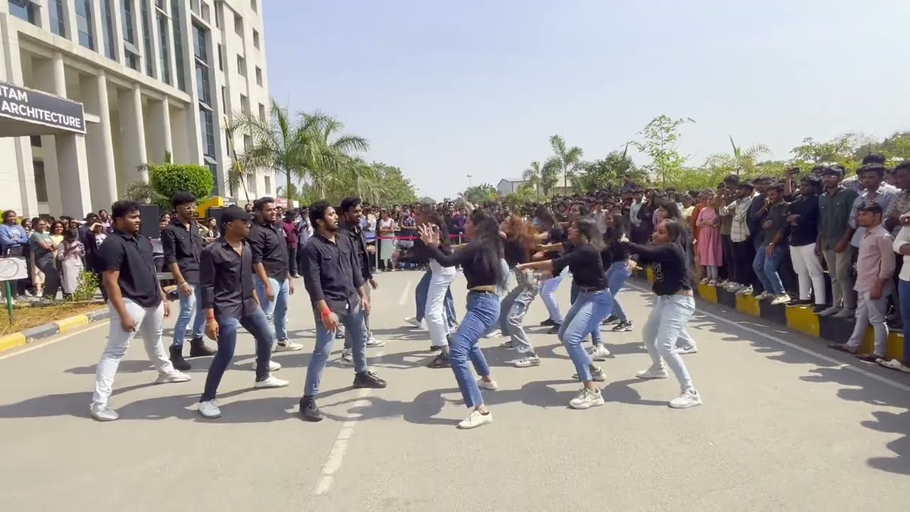 FLASHMOB AT GITAM HYD | PRAMANA 2024 | #collagelife #flashmob