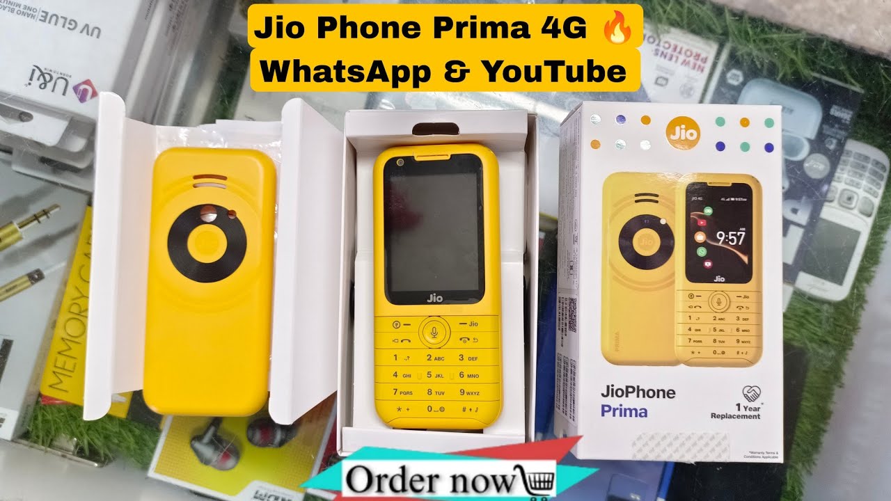 Jio Phone Prima Yellow Colour First Look & Unboxing 1 Year Replacement Warranty 🔥