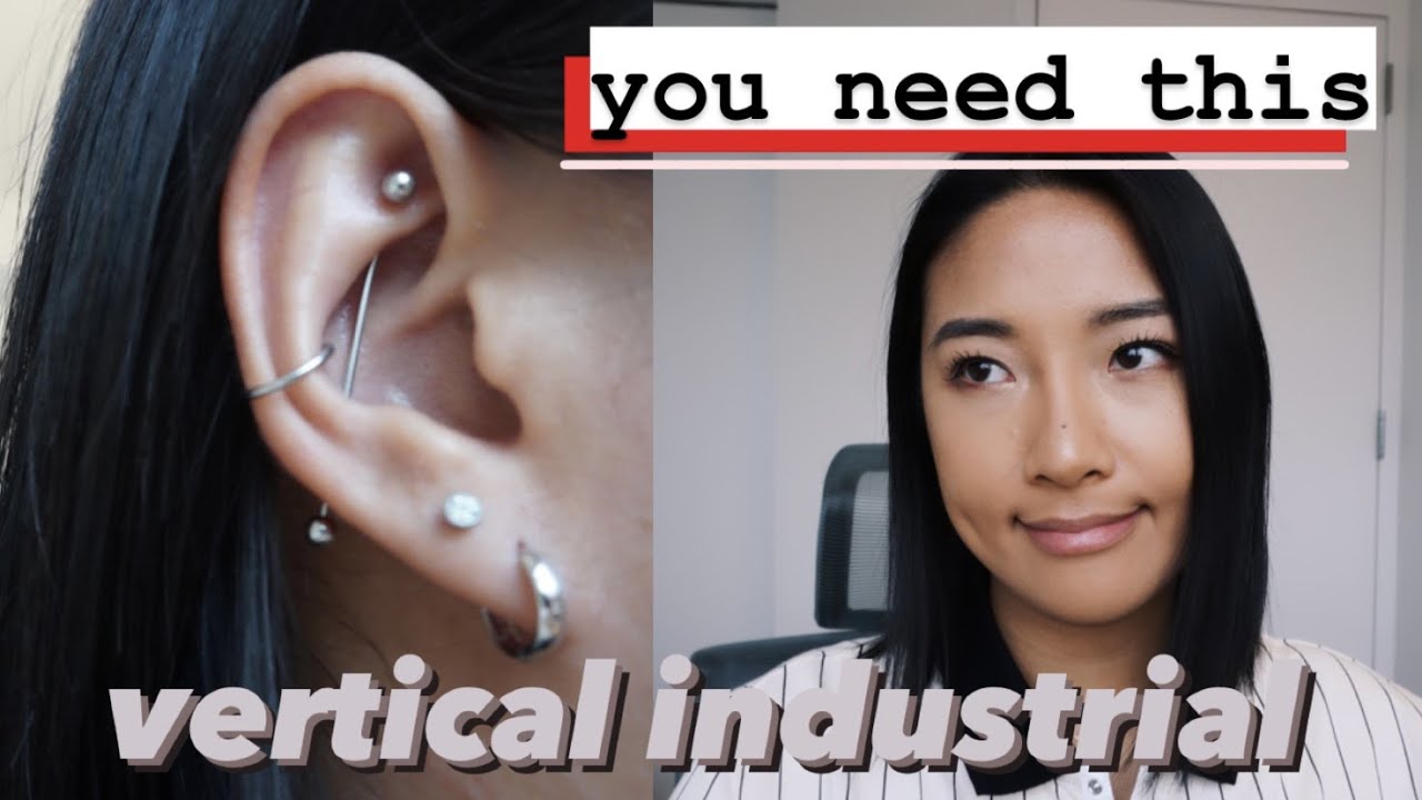 vertical industrial piercing you need to get (spicier than horizontal)