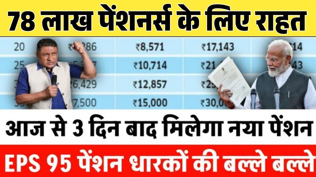 Big News for Pensioners | EPFO, EPS Pension Update Today | eps 95 latest news today | EPS 95 Pension