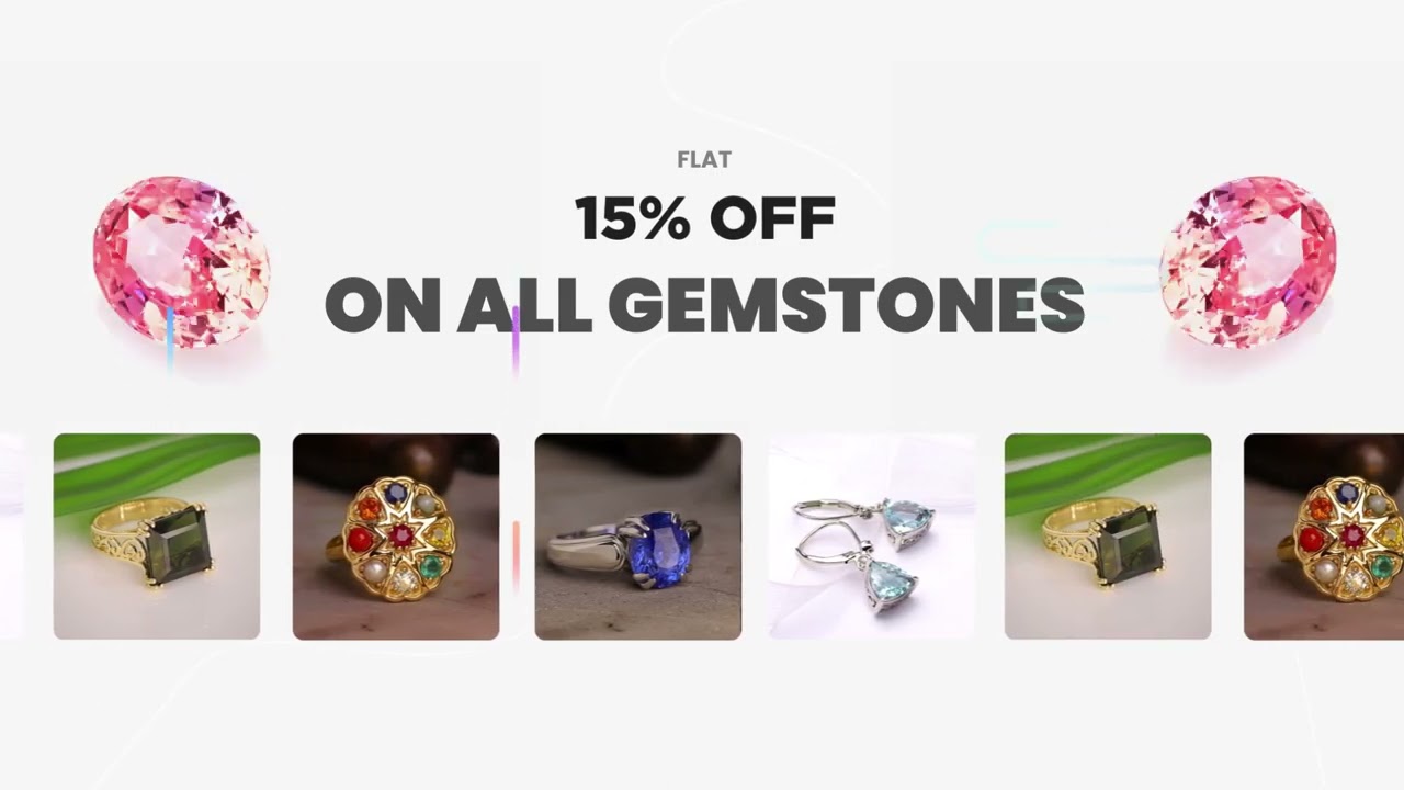 Get 15% off on All Gemstones | Spring Season Sale