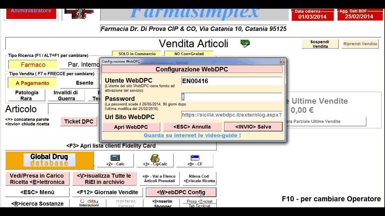 Farmasimplex e DPC - Vendita al banco