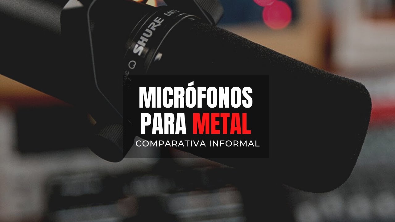 GRABANDO GUITARRAS METAL: Comparativa MICRÓFONOS informal - Shure SM57, SM58, SM7B, AKG C214...