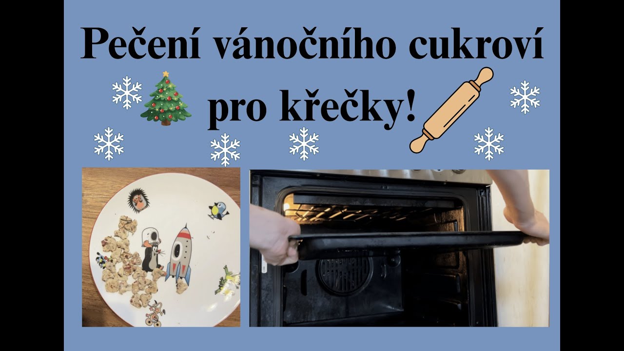 Pečení vánočního cukroví pro křečky.