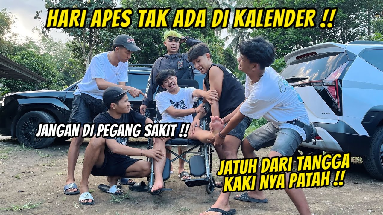 LUKI J4TUH DARI TANGGA !! SAMPAI HARUS PAKAI KURSI ROD4 !!