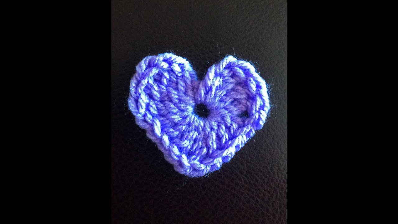 How to crochet a Heart for beginners: Left hand