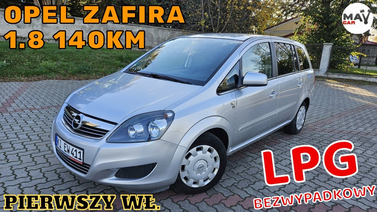 OPEL ZAFIRA B 2010R LPG 7 Miejsc