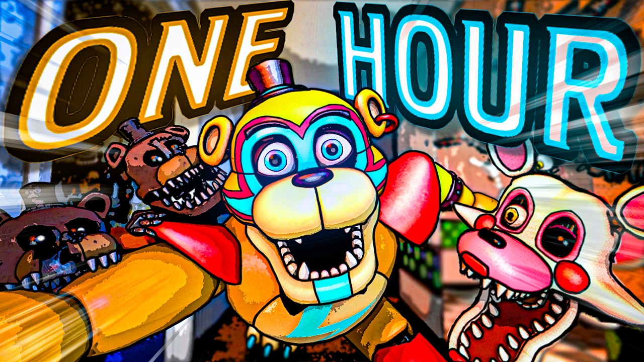 Сколько игр по FNAF вы сможете пройти за ОДИН час?