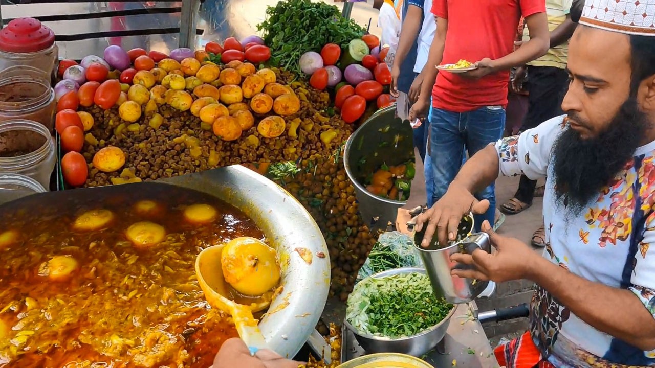 55 Old Man Sells Mix Masala Jhal Muri Makha @ Popular Street Food Nabinagar @Bangladeshi Street Food